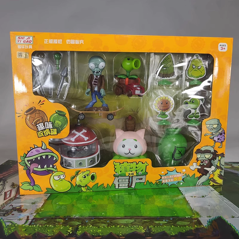 Board Game Zombie - Plantas vs zumbis ervilha gunner coleção