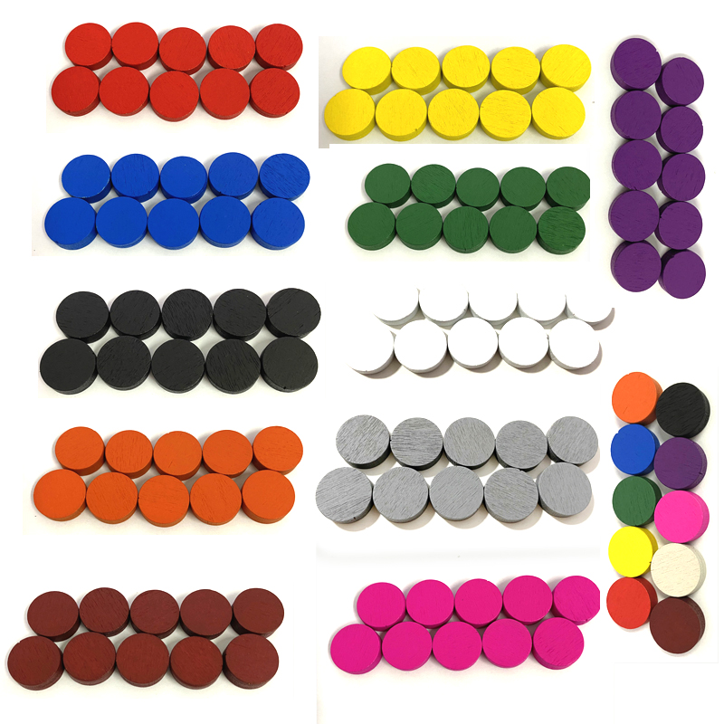 Board Game Quoridor - 50 peças 15*5mm 11 cores discos