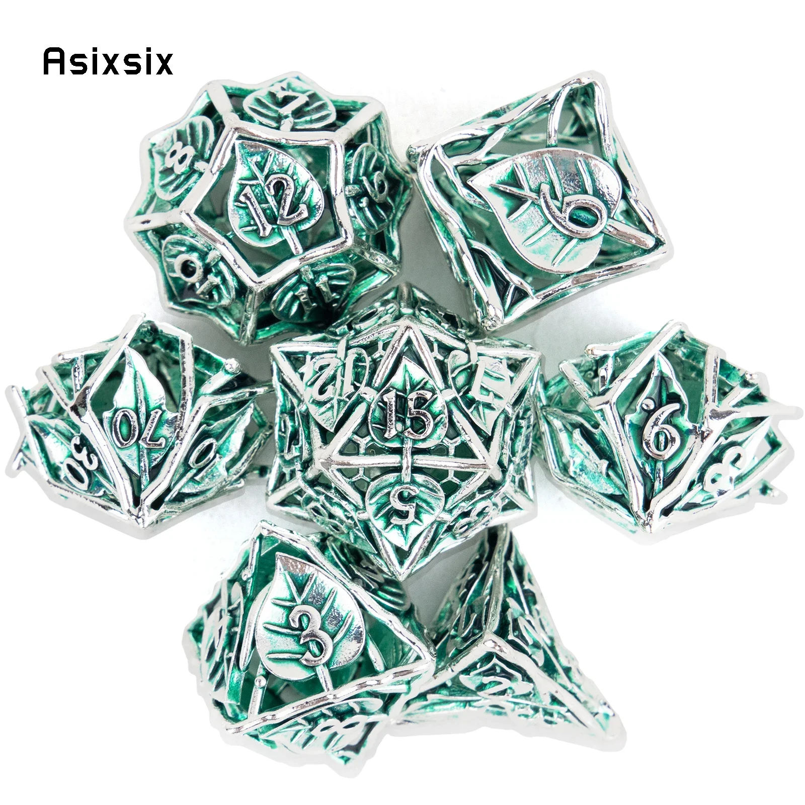 Dice Set Polyhedral - Dados de metal, perfeitos para jogos