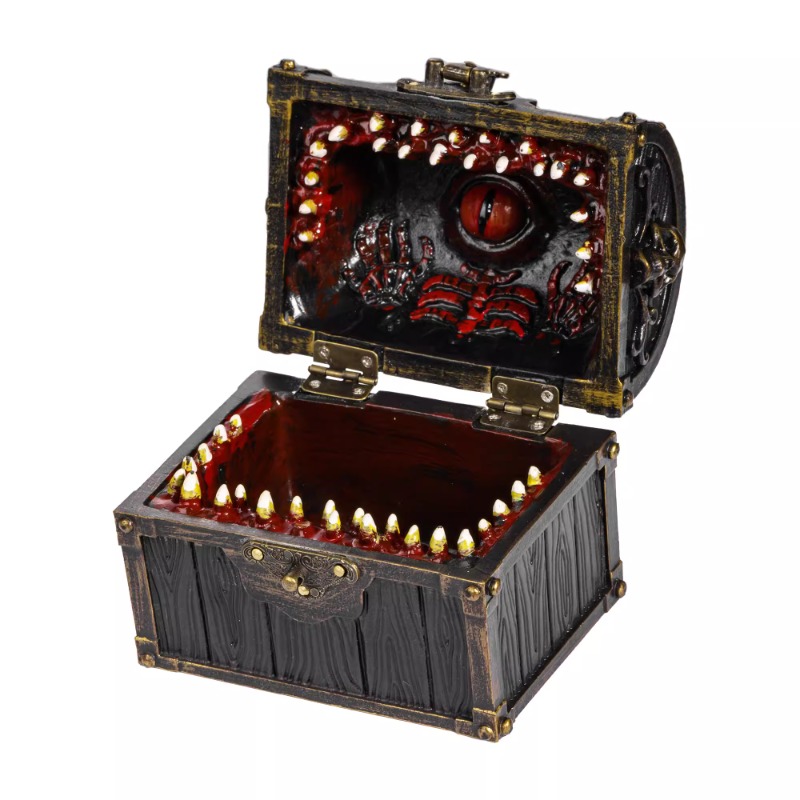 Board Game Monster - Caixa de monstro retrô de metal,