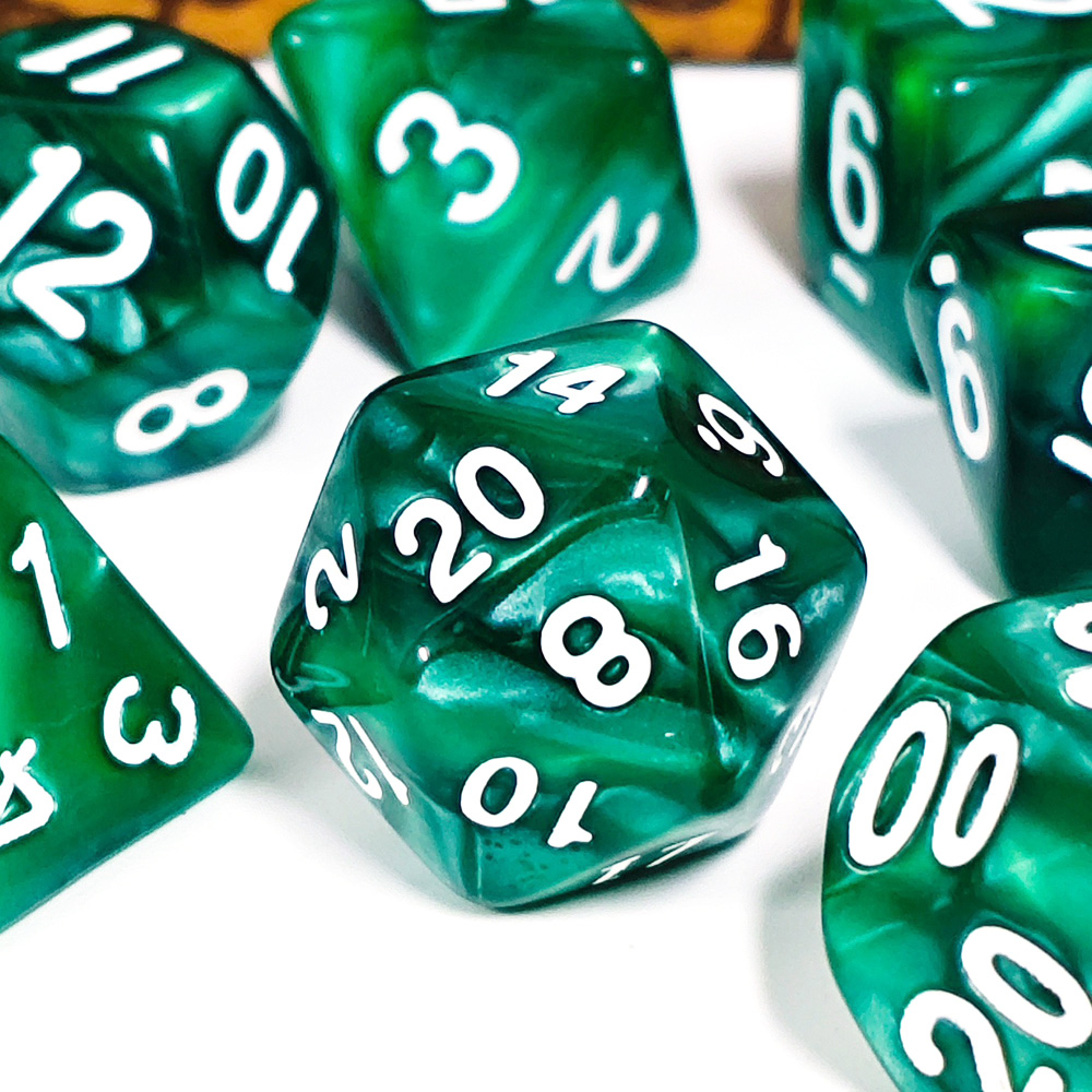 Dice Set Polyhedral - 7 Pçs/set Pérola Dados Poliédricos Multi-Cor