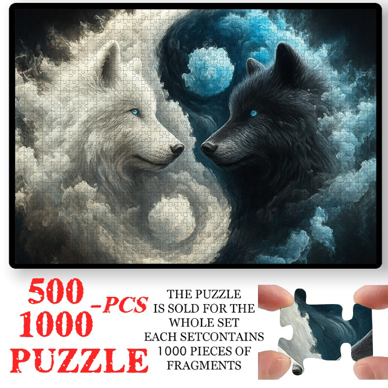 Jigsaw Puzzle Adult - 500/1000 peças quebra-cabeça temático de tai