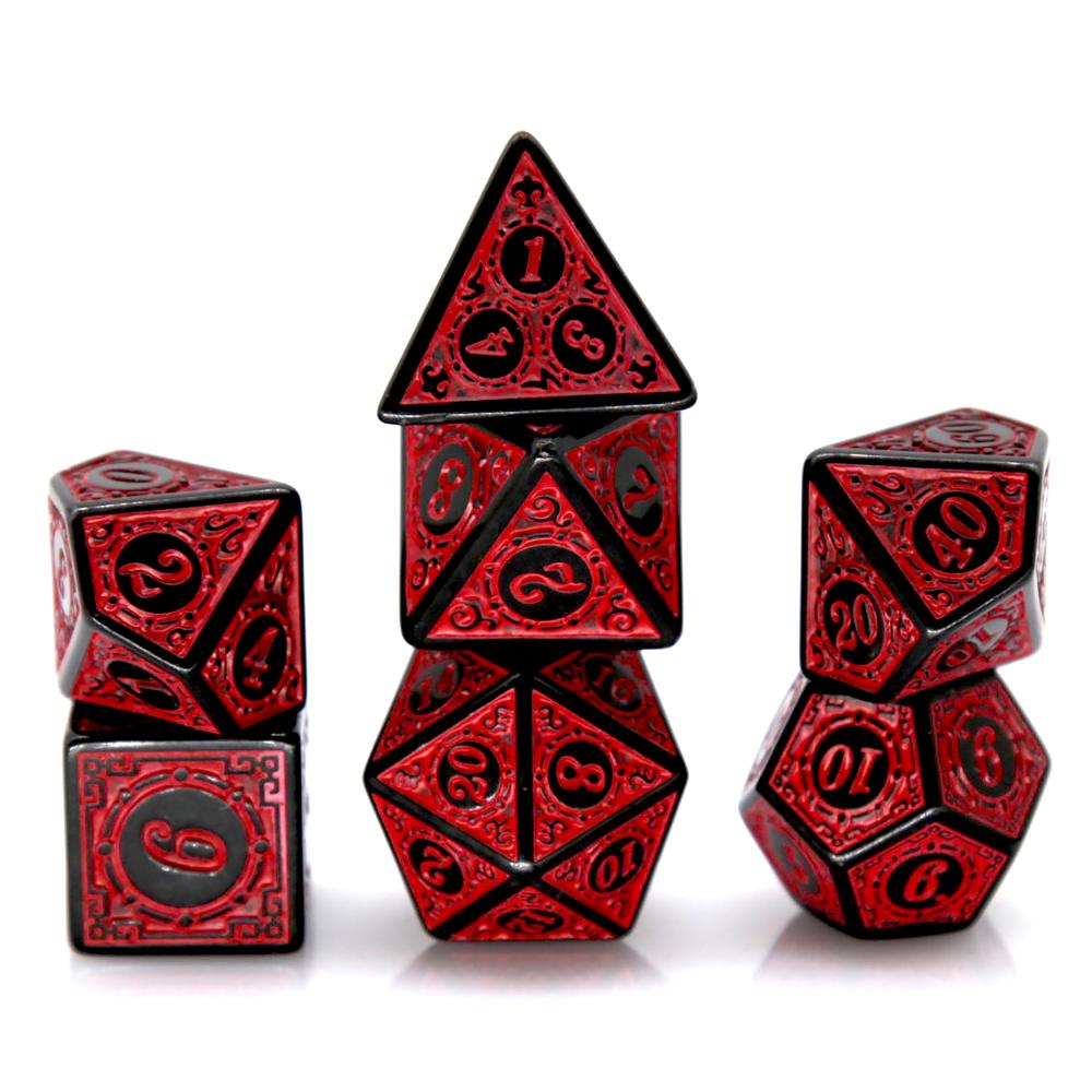 Dice Set Polyhedral - Conjunto de dados poliédricos de acrílico
