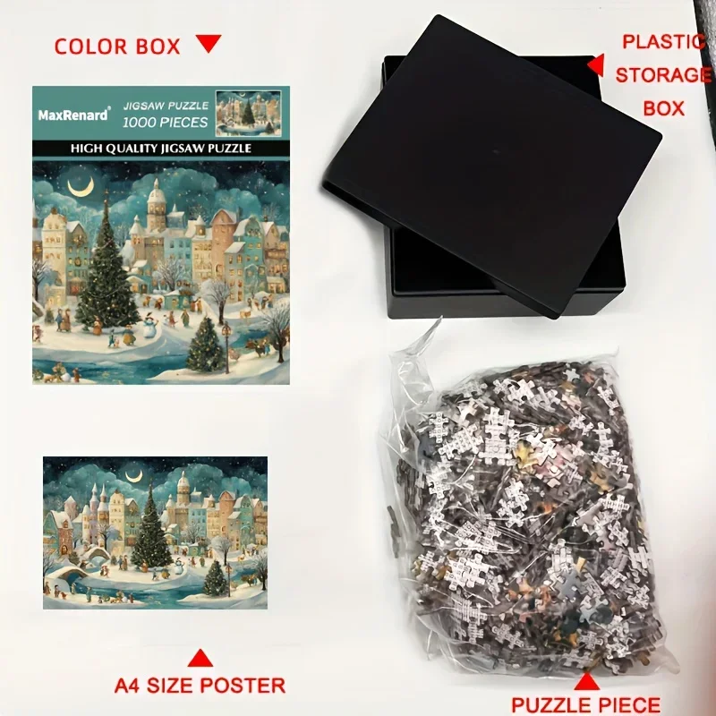 Quebra-Cabeças de Natal para A - Jigsaw Puzzle Adult avaliação e preço