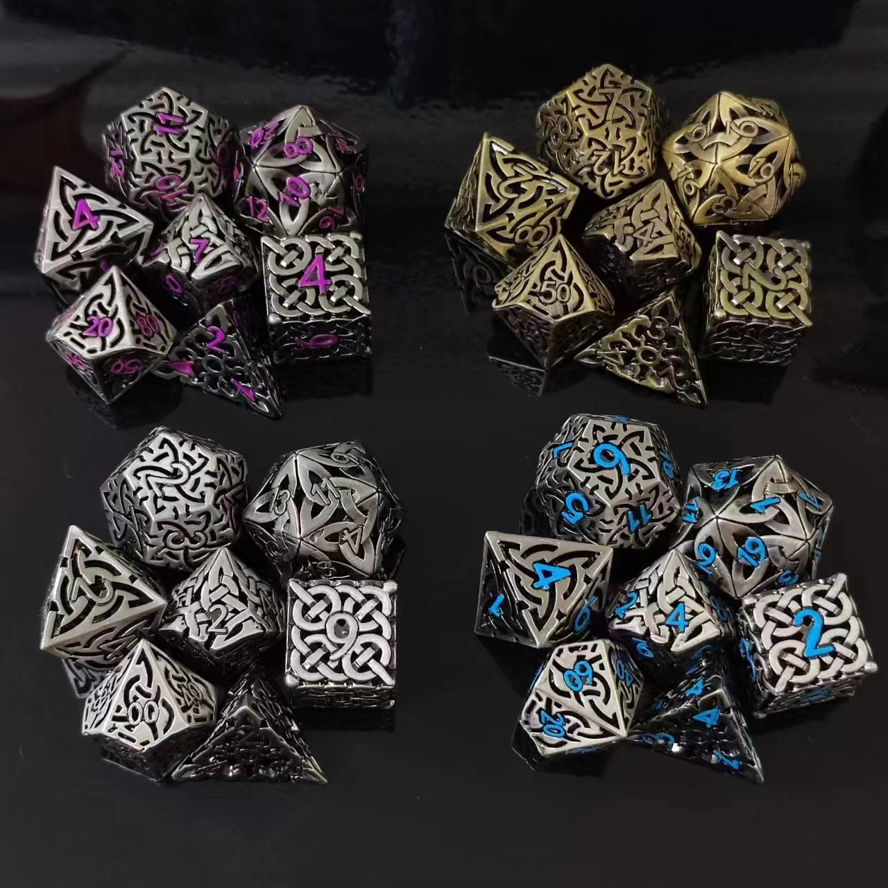DND Latão e Ouro Conjunto de D - Dice Set Polyhedral avaliação e preço