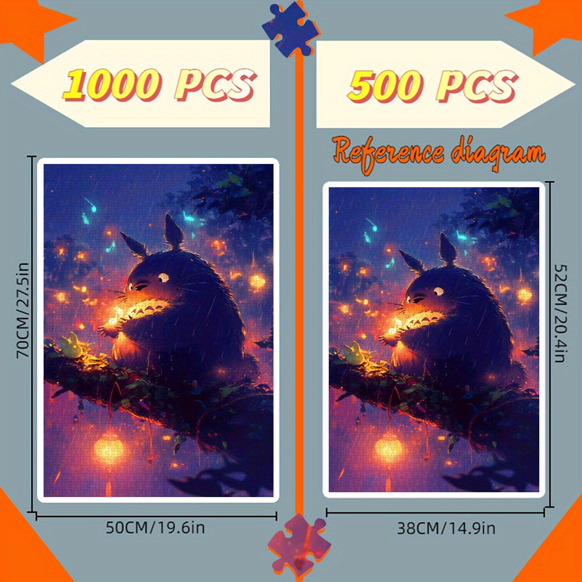 500 peças ou 1000 peças quebra - Jigsaw Puzzle Adult avaliação e preço