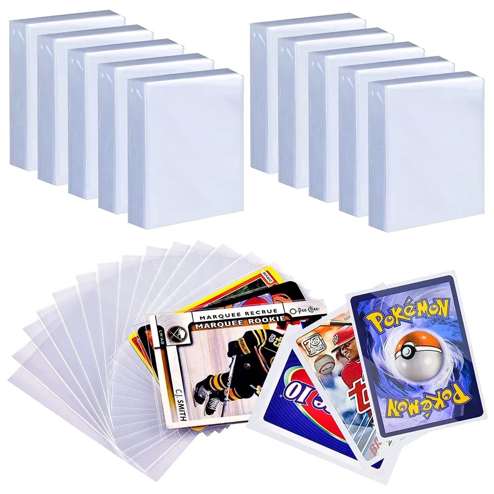 200 pçs transparente capa de c - Board Game Pokemon avaliação e preço