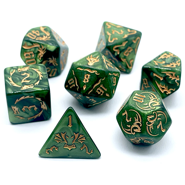 Conjunto de dados DND de acríl - Dice Set Polyhedral avaliação e preço