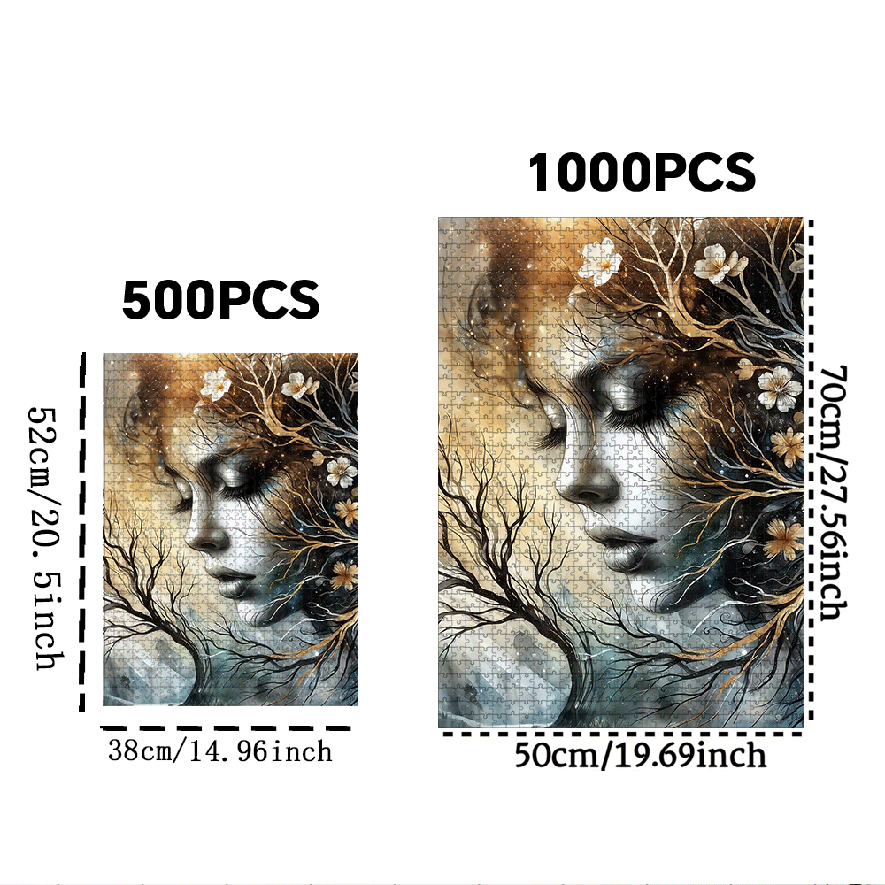 1000/500 peças-inspirado flor  - Jigsaw Puzzle Adult avaliação e preço