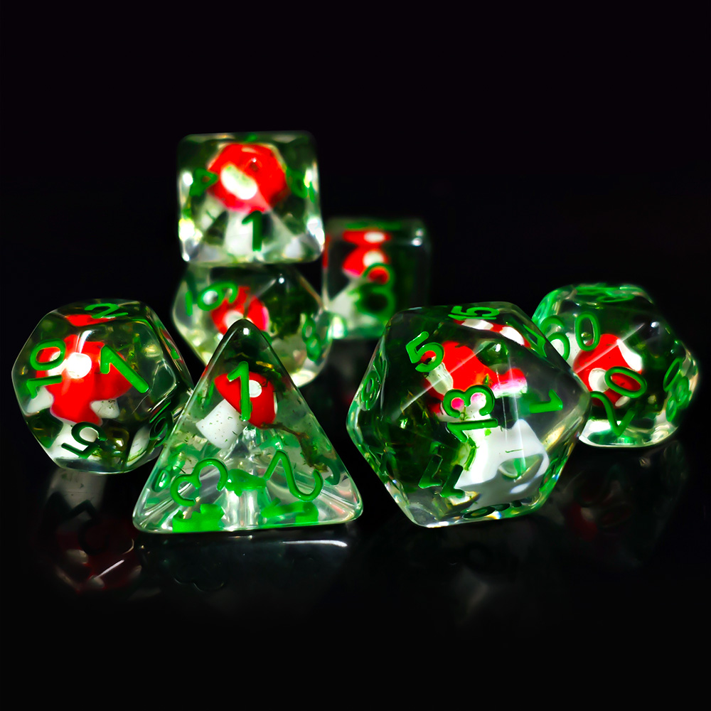 7 pçs/set dnd dados resina tra - Dice Set Polyhedral avaliação e preço