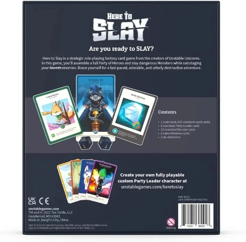 Here to Slay Base Game da TeeT - Board Game Here To Slay avaliação e preço
