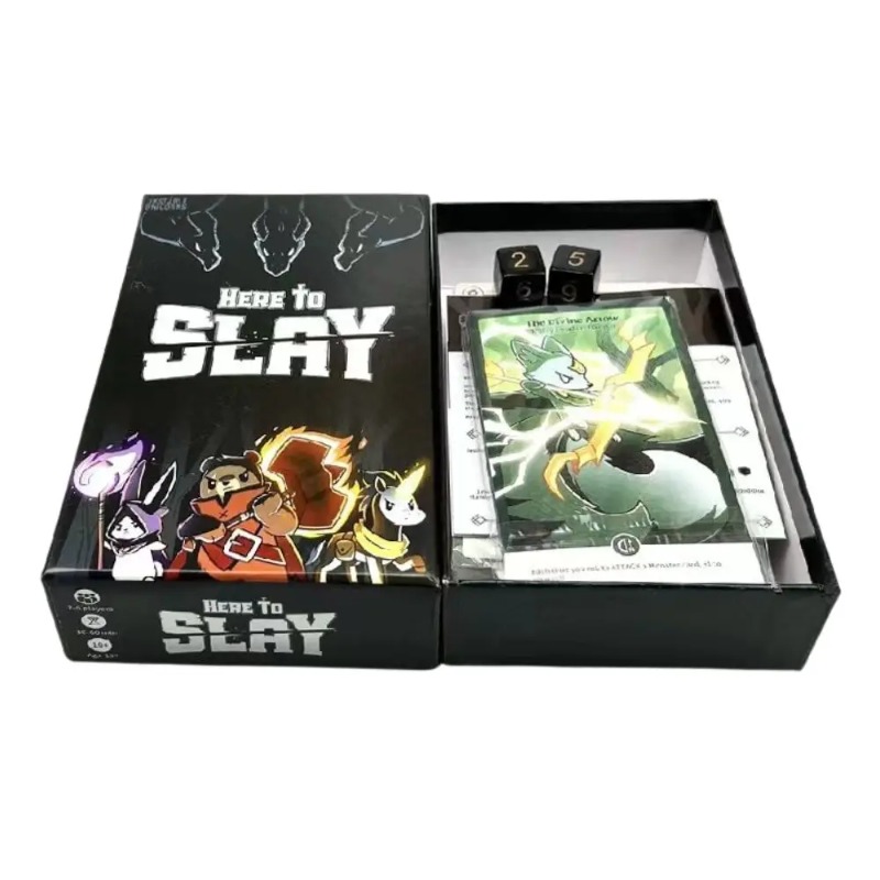 Aqui para escotar aqui para tr - Board Game Here To Slay avaliação e preço