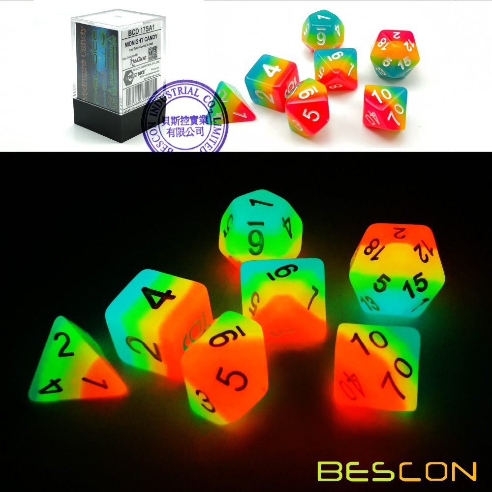 Bescon-conjunto de dados pisto - Dice Set Polyhedral avaliação e preço