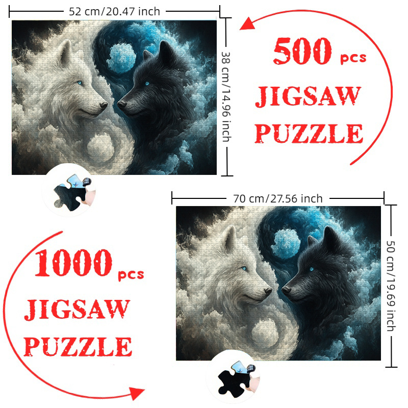 500/1000 peças quebra-cabeça t - Jigsaw Puzzle Adult avaliação e preço