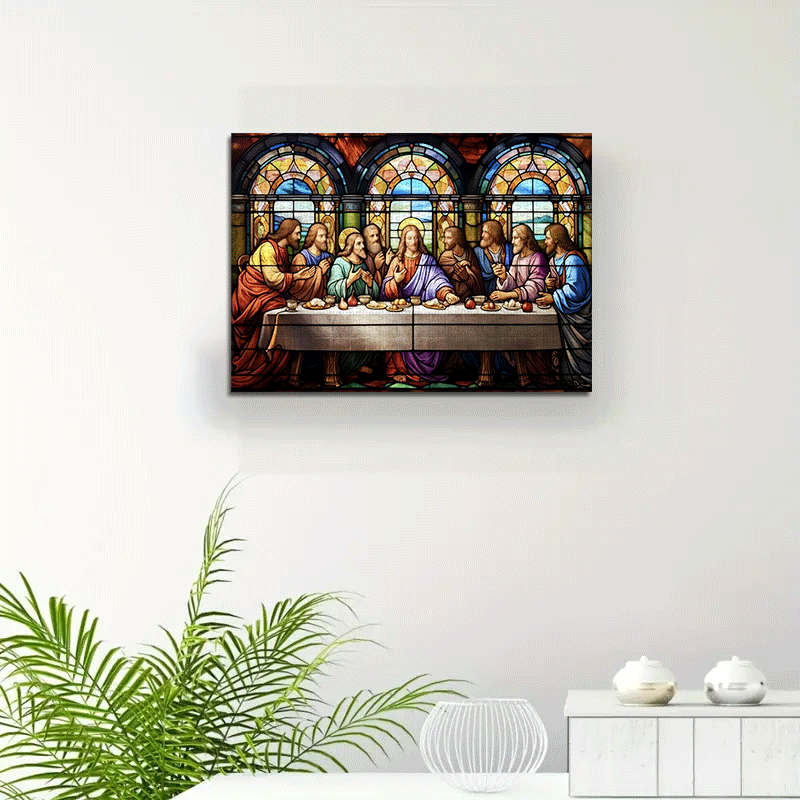 1000 peças cena religiosa últi - Jigsaw Puzzle Adult avaliação e preço