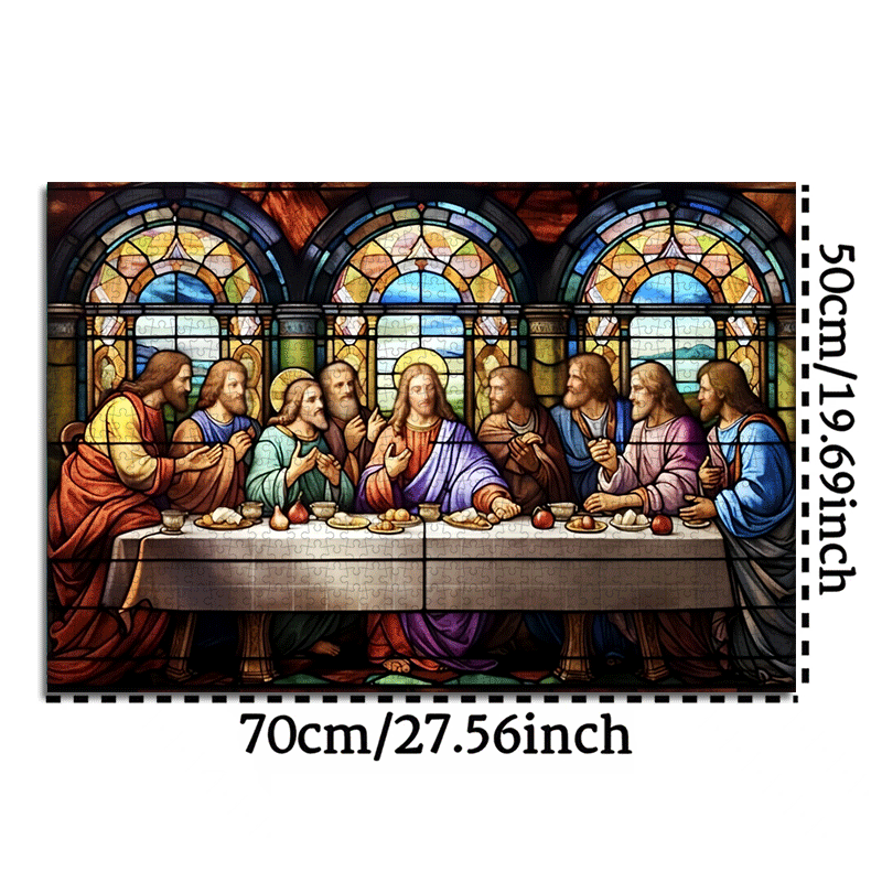 1000 peças cena religiosa últi - Jigsaw Puzzle Adult avaliação e preço
