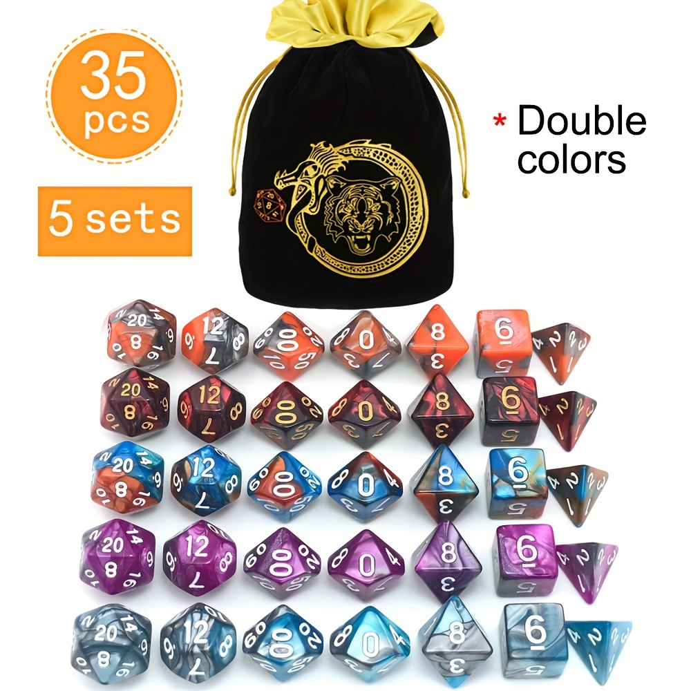 Conjunto de Dados Poliedrais D - Dice Set Polyhedral avaliação e preço