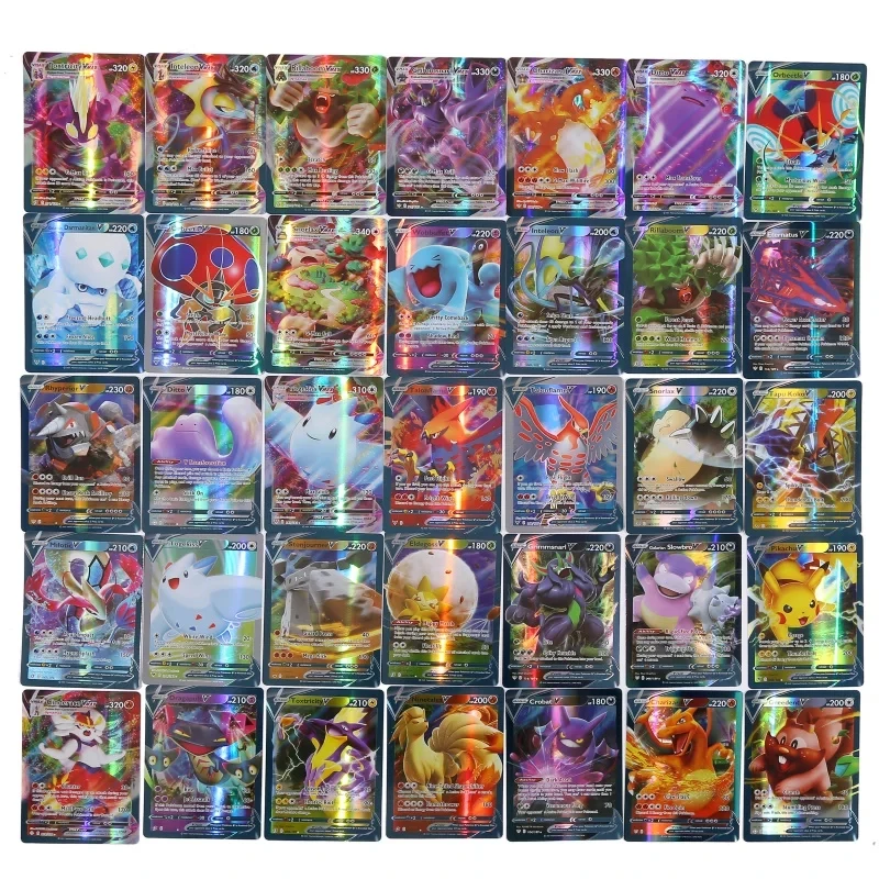 60/100 Peças de Cartas Pokémon - Board Game Pokemon avaliação e preço